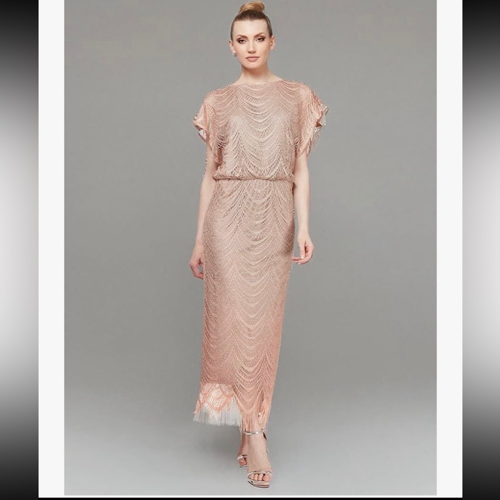 SLNY Blush Pink Maxi Dress